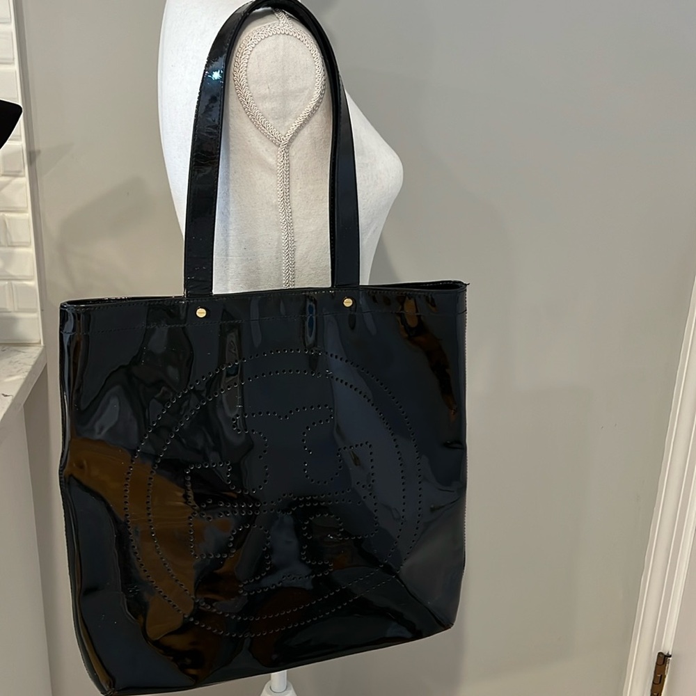Tory Burch Vintage Tote -Navy Blue Patent